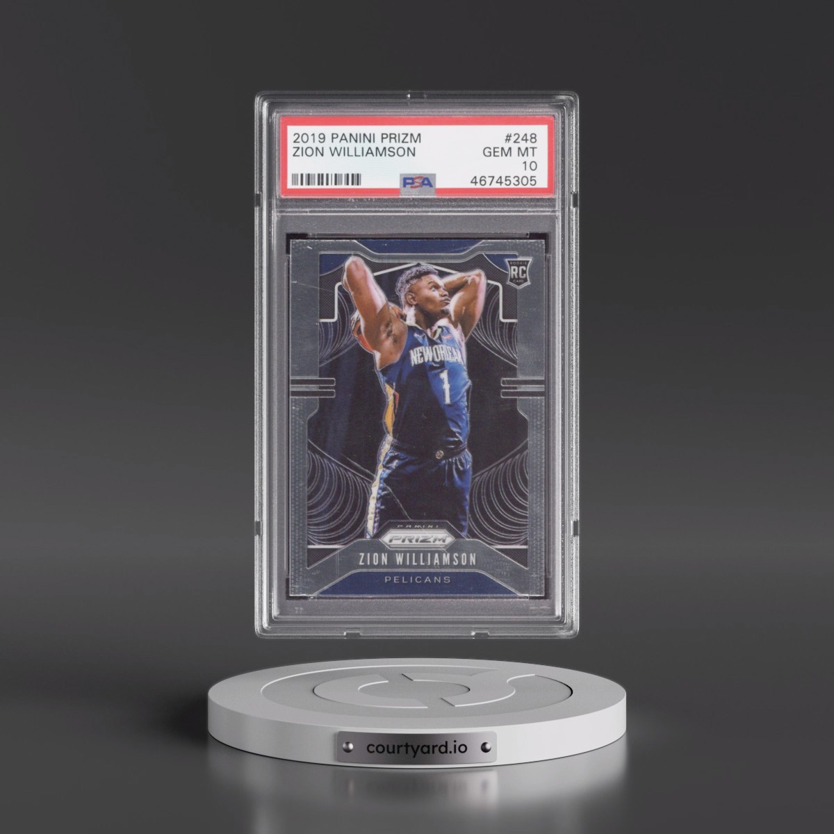 2019 Zion Williamson - Basketball Panini Prizm PSA 10 GEM MINT